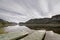 Old wooden docks at Vaseux lake