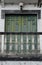 old wooden door on a balcony, Horta, Azores