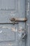 Old wooden door with clip hanging on latch . Set of backgrounds