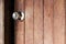 Old wooden door was ajar