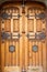 Old Wooden Doors with Brass Fixtures