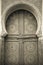 Old wooden doors in traditional Moroccan style