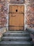 Old wooden doorway