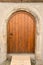 Old wooden front door, Tuebingen, Germany