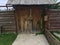 Old wooden gate in the house which is in a rural location