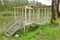 Old Wooden Gazebo by Lake