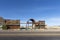 Old wooden historic western house in Tonopah. Tonopah was an old big mining town but nowadays gateway to Yosemite park