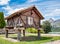 Old wooden Horreo, typical rural construction in Spain.