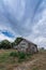 Old wooden house in abandoned train station deep inside south america