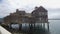 Old wooden house at the oceanfront of San Diego Seaport Village