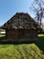 Old wooden house and reed roof