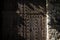 Old wooden and iron door in the medieval village of Guadalest, one of the most beautiful village of Spain