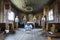 Old wooden orthodox church interior, Poland