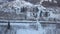 Old wooden Orthodox church in mountain village Kryvorivnia in Ukrainian Carpathians