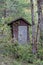 Old wooden outhouse