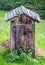 Old wooden outhouse