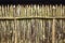 Old wooden palisade fence
