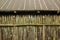 Old wooden palisade fence