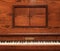 Old wooden piano