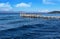 Old wooden pier on Corfu island in Greece