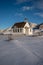 Old wooden pioneer church in the ghost town of Dorothy