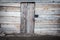 Old wooden plank door