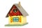 Old wooden playhouse toy