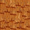 Old wooden roof cover from planks with nails, ui game background, seamless pattern in cartoon style isolated. Detailed