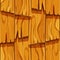 Old wooden roof cover from planks, ui game background, seamless pattern in cartoon style isolated. Detailed, textured