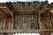 Old wooden roof in a remote russian village