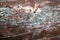 Old wooden rusty boat paint spilled surface closeup background