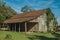 Old wooden shack in a traditional rural style