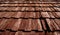 Old wooden shake roof. Background and texture