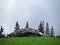 Old wooden sheepfold / cottage / cabin in the mountains