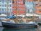 Old wooden ships in Nyhavn, Copenhagen