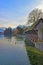 Old Wooden Sluice bridge in Thun Old Town