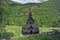 OLd wooden stave church in BOrgund