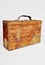 Old wooden suitcase