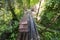 Old wooden trams for up and down the hill