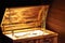 Old wooden treasure chest