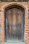 Old wooden Tudor door