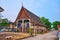 The old wooden Viharn of Wat Koh Walukaram Temple, Lampang, Thailand