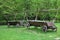 Old Wooden Vintage Cart in Rural