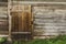 Old wooden wall and door