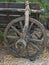 Old wooden wheel