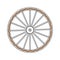 Old wooden wheel icon