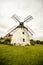 Old, wooden windmill from XIX century in a rural scenery south moravia, czech republic.