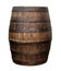 Old wooden wine barrel