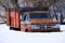 Old Work Truck Buried in Snow After Winter Storm