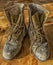 Old working boots